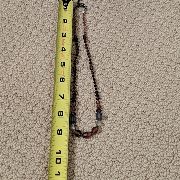 Burgundy beaded necklace two-piece - Picture 5 of 6